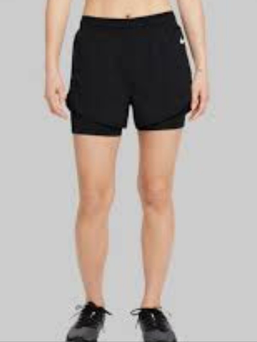 Nike Tempo Luxe Black Athletic Shorts L